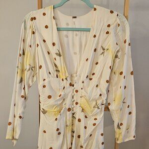 Long Sleeve Polk Dot Dress